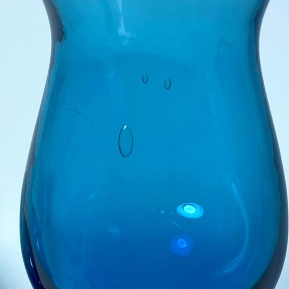 Vintage 2 Liquor Footed Glasses Blue and Clear *read* - Picture 5 of 6